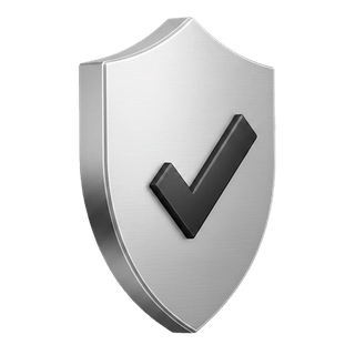 3D check icon on the how it works page for Emberton Coralvik